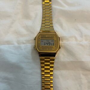Vintage gold Casio watch